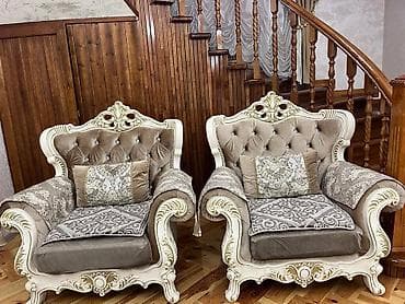 скупка мебили: Комплект мягкой мебели, Б/у, цвет - Серый — 3