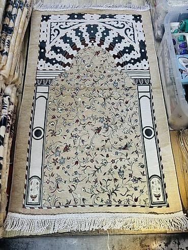 ковры пазлы: Жайнамаз, Дорожный/складной, цвет - Бежевый — 3