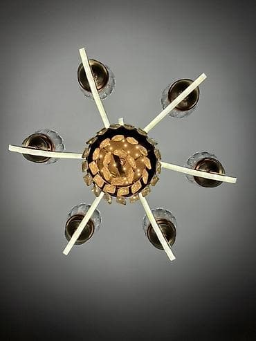 Люстры: Потолочная люстра с LED‑подсветкой и хрустальным каскадом - — 7