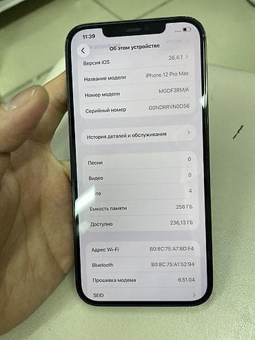 12 про 256: IPhone 12 Pro Max, Б/у, 256 ГБ, Pacific Blue, Защитное стекло, Чехол, 75 % — 5