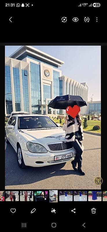 volkswagen golf 3: Mercedes-Benz S-Class: 2000 г., 5 л, Автомат, Бензин, Седан — 1