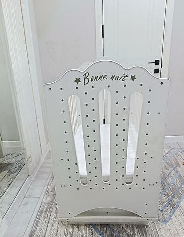 купить детский матрас: Детская кроватка «Bonne nuit», белая - Классическая прямоугольная — 1