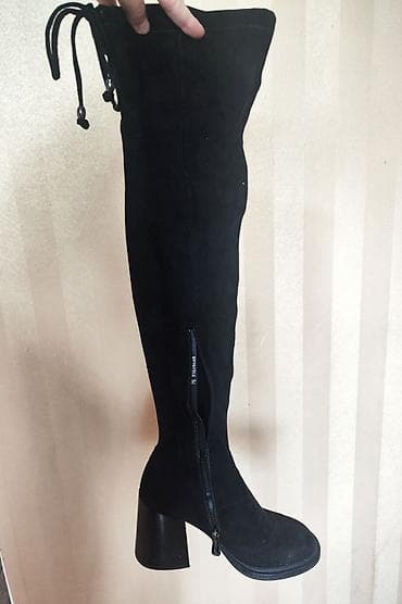 Атайын кийим: Высокие женские ботфорты-чулки на стопу 23 сантиметра. Очень удобные и — 4