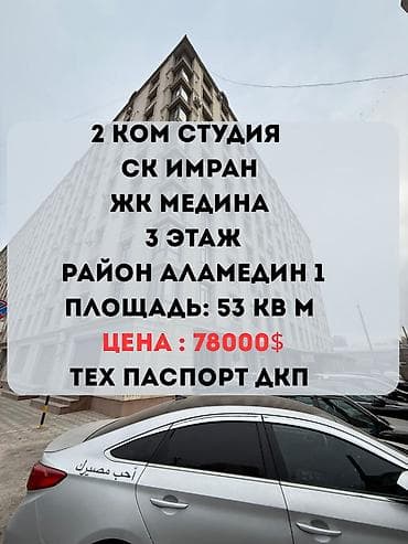 2 комнаты, 53 м², Элитка, 3 этаж, Евроремонт