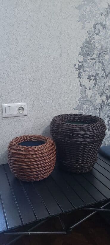 искуственные растения: Кашпо, ратанг, ротанг, гаршок, декор, клумба, ваза, подарок, новый — 7