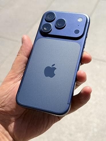 apple watch 3 цена бишкек: IPhone 17 Pro, Колдонулган, 512 ГБ, Көк, Коргоочу айнек, Каптама, 100 % — 1