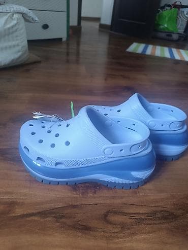 горный обувь: Сабо, 38, Crocs, Новый, цвет - Голубой, Самовывоз — 3