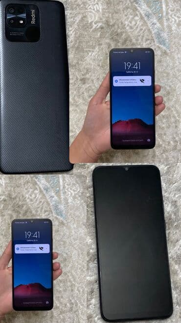 Redmi, Redmi 10C, Б/у, 64 ГБ, цвет - Черный, 2 SIM