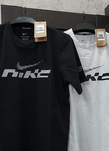 Эркектер кийими: Эркектердин футболкасы, L, XL, 2XL, Nike, Жаңы, түсү - Кара, Өзү алып кетүү — 7