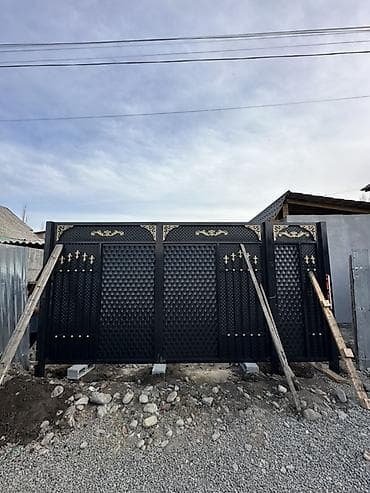 стопор: Цена договорная от 35 тыс и выше. Металлические ворота и калитки под — 7