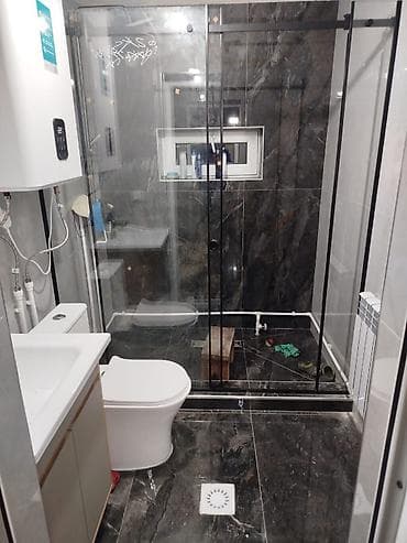 алюминевый профиль: Душевые ограждения из закалённого стекла под заказ - Конфигурации — 2