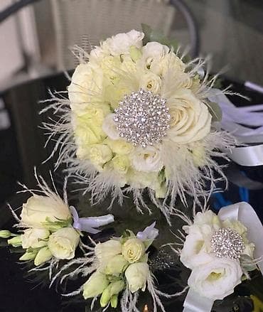 Жеке буюмдар: Үйлөнүү үлпөт аксессуары, Жаңы, түсү - Айвори — 5