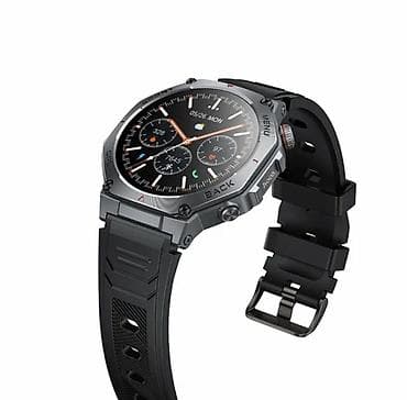 Apple Watch: Смарт-часы спортивного дизайна (серый корпус, черный ремешок) — 3