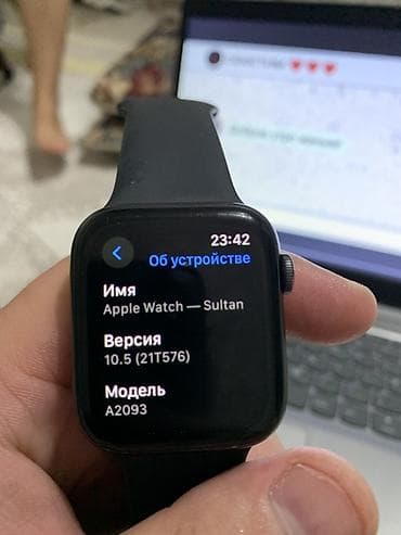 apple watch s10: Apple Watch Series 5 (модель A2093), корпус из алюминия, цвет Space — 1