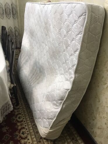 кровать ортопедический: Двуспальная кровать, Б/у, С матрасом, длина - 200 см — 3