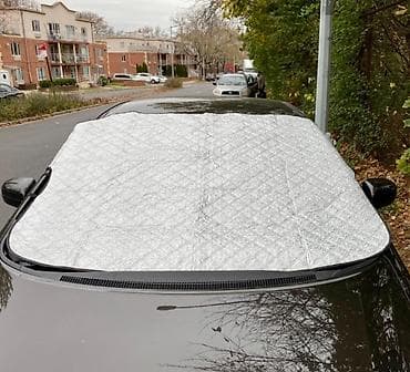 ветрозащита: Защитная накидка на лобовое стекло 145*100см - — 4
