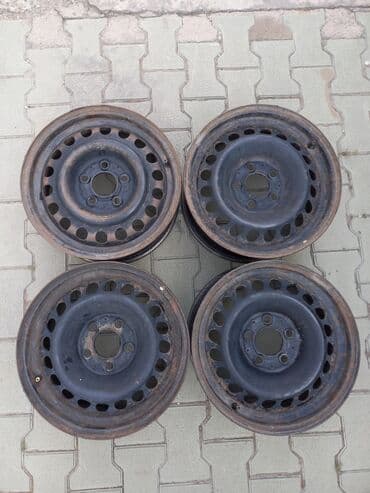 купить диски на авто в бишкеке: Железные Диски R 15 Mercedes-Benz, Комплект, отверстий - 5, Б/у — 2