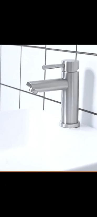 Однорычажный Смеситель для раковины, Новый, Материал: Нержавейка, Самовывоз, Платная доставка — 4