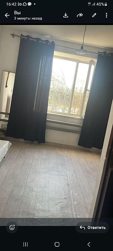 квартира район ошский рынок: 12 м², Без мебели — 1