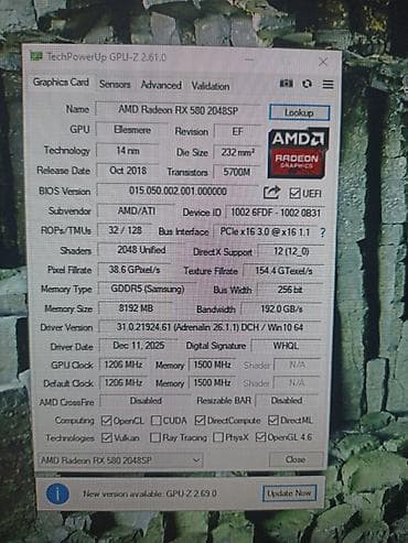 Настольные ПК и рабочие станции: Компьютер, ядер - 6, ОЗУ 8 ГБ, Игровой, Б/у, AMD Ryzen 5, AMD Radeon RX 580, HDD + SSD — 9