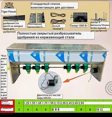 Транспорт: Продам навесной разбрасываться удобрений на фрезу. Размер - 195см — 1