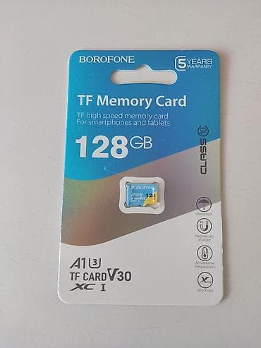 micro usb: Карта памяти BOROFONE TF (microSD) 128 ГБ - Тип: TF/microSD — 1