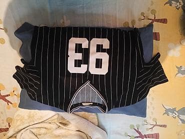 Бейсбольная/баскетбольная майка в полоску. - Цвет: черный с тонкими