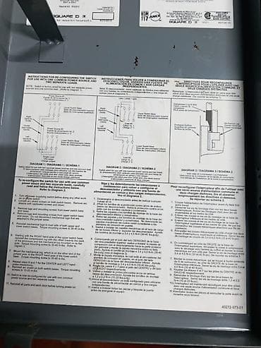 сак генератор: Перекидной рубильник Schneider Electric 60A (США) — НОВЫЙ Абсолютно — 4