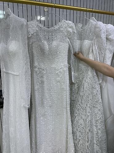 свадебный шлейф платья: От 2000 сом до 5000 сом Свадебные платья в классическом белом цвете с — 2
