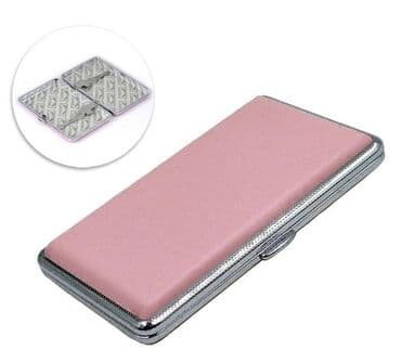 чехлы на xr: Портативный Женский кожаный двухсторонний чехол тонкий портсигар — 1