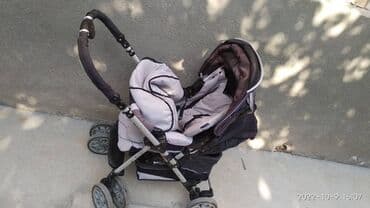 Коляскалар: Балдар арабасы, түсү - Кара, Колдонулган — 6