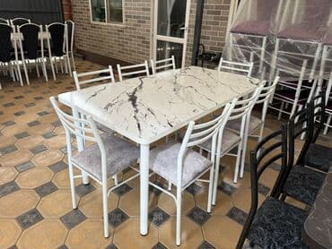 Кухонный стол и стул, Новый, Платная доставка, цвет - Черный at lalafo.kg Кухонный стол и стул, Новый, Платная доставка, цвет - Черный