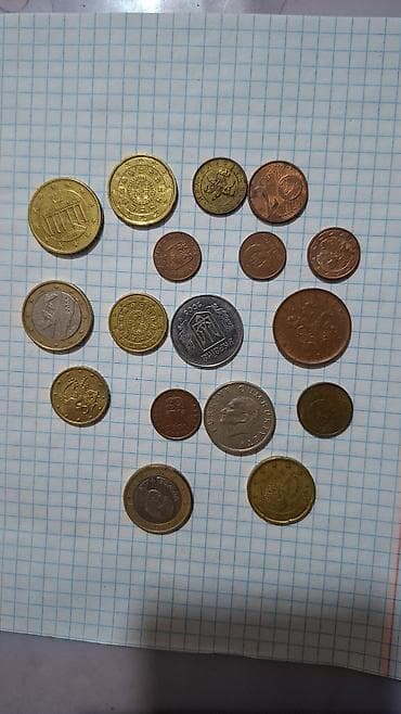 азиаты: Набор старых иностранных монет + крупная медная/бронзовая монета с — 9