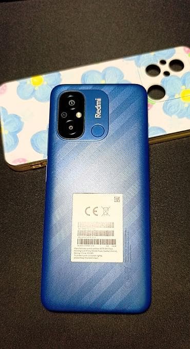 xiaomi su: Redmi, Redmi 12C, Б/у, 128 ГБ, цвет - Синий, 2 SIM — 2