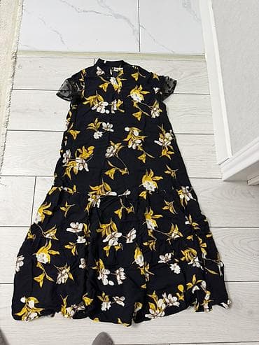 Платье миди с цветочным принтом Штапл на лето самая та - Цвет