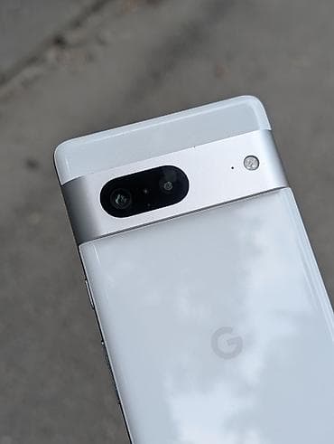 google: Google Pixel 7, Б/у, 128 ГБ, цвет - Белый, 1 SIM, eSIM — 2