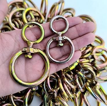 пл: Металлические поворотные кольца-скобы (D-ring с проушиной) - Тип — 3
