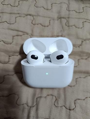 airpods node: Беспроводные вкладыши наушники, Apple, Airpods 3, Б/у — 1