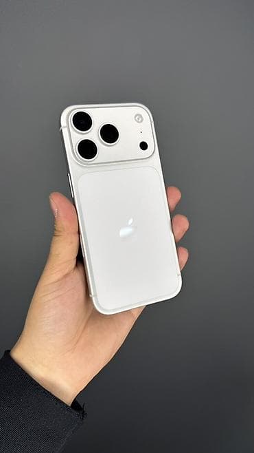 poco x6: IPhone 17 Pro, Б/у, 256 ГБ, Белый, Кабель, 100 % — 1