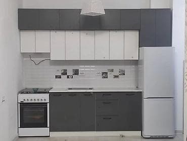 Кухонный гарнитур, Новый, цвет - Серый, ДСП, Бесплатная доставка at lalafo.kg Кухонный гарнитур, Новый, цвет - Серый, ДСП, Бесплатная доставка