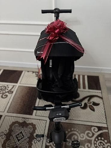 Шоссейные велосипеды: Новый Детский трехколесный велосипед с родительской ручкой и капюшоном — 2