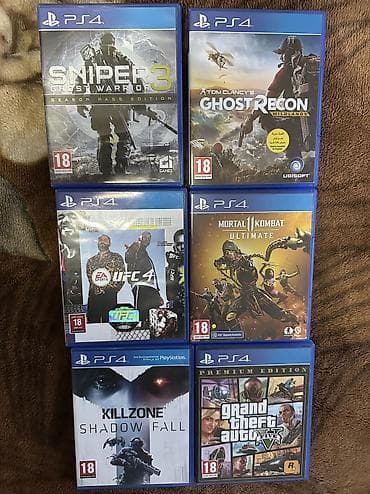 psp 3: Продаю - 6 дисков для PS4: 1) Grand Theft Auto V Premium Edition — 1