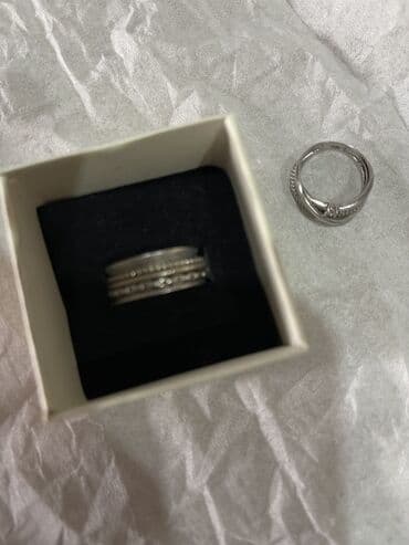 аксессуары для свадебного платья: Кольцо, Коктейльное, Проба 925, Женские, Топаз, Циркон, Новый — 9