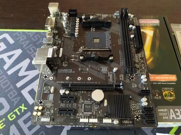 Материнская плата, Б/у, Gigabyte, AM4, Micro-ATX, Для ПК