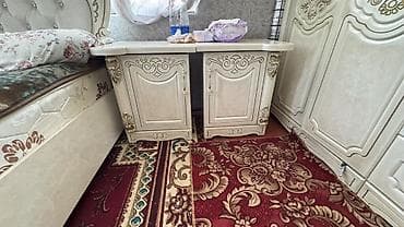 Спальный гарнитур в классическом стиле (цвет айвори с золотистым — 3