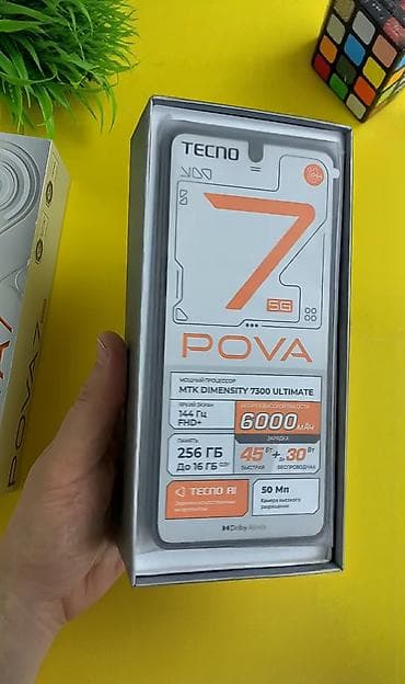 13 pro бу: Tecno Pova 7, Новый, 128 ГБ, цвет - Черный, 2 SIM — 3