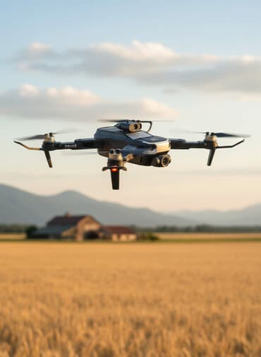 Квадрокоптер с камерой и пультом с экраном - Складная конструкция