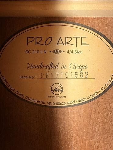 этик: Классическая гитара PRO ARTE GC 210 II N (4/4) 1)Полноразмерная — 2