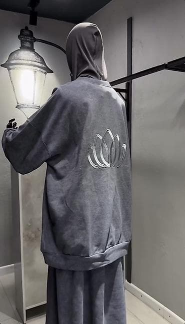 брюки штапель: Свитшот, Оверсайз, Новый, Стандарт — 2