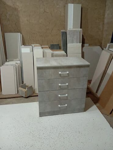 комоды токмок: Кийим үчүн комод, Жаңы, Күзгүсүз, ЛДСП, түсү - Ак, Саргыч боз, Өзү алып кетүү, Акысыз жеткирүү, Акылуу жеткирүү — 9